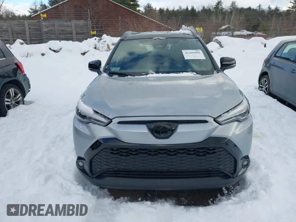 2024 Toyota Corolla Cross Hybrid S with VIN 7MUFBABGXRV063045, listed as a IAAI auction lot 41489096 with 9,736 mi miles and . Bid and sale history available at DreamBid. Image 12.