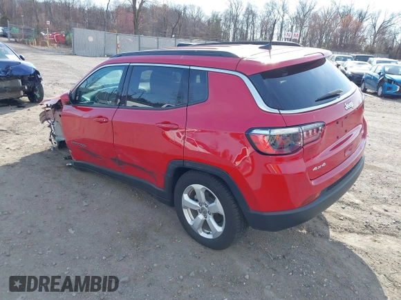 2021 Jeep Compass Latitude with VIN 3C4NJDBB4MT534538, listed as a IAAI auction lot 41817234 with 35,107 mi miles and . Bid and sale history available at DreamBid. Image 3.