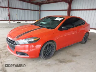 2015 Dodge Dart SXT with VIN 1C3CDFBB7FD228134, listed as a IAAI auction lot 41815377 with 162,740 mi miles. Bid and sale history available at carsss.com. Image 2.