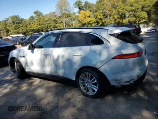 2018 Jaguar F-Pace 35t Prestige with VIN SADCK2EV7JA261102, listed as a Copart auction lot 76942774 with 58,955 mi miles and Salvage title. Bid and sale history available at DreamBid. Image 2.