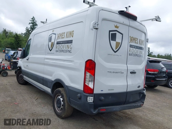 2018 Ford Transit Cargo z VIN 1FTYR2CGXJKB29432, wystawiony jako IAAI lot #42419726 z przebiegiem 80 543 mil mil oraz . Historia ofert i sprzedaży dostępna na DreamBid. Obrazek 3.