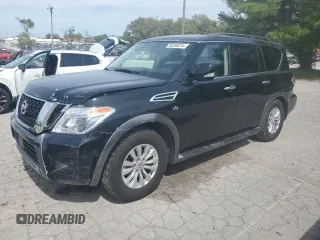 2019 Nissan Armada SV with VIN JN8AY2NC7K9585626, listed as a Copart auction lot 68288314 with 137,257 mi miles and Salvage Title. Bid and sale history available at carsss.com. Image 1.