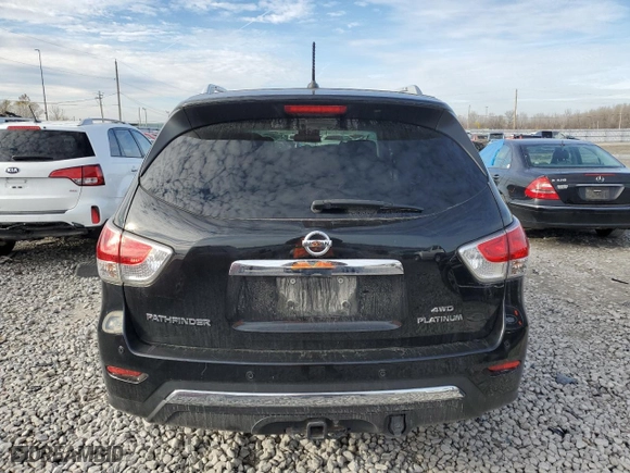2014 Nissan Pathfinder Platinum with VIN 5N1AR2MM9EC734351, listed as a Copart auction lot 80862943 with 131,276 mi miles and Salvage Title. Bid and sale history available at carsss.com. Image 6.