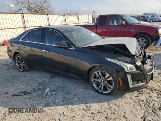 2016 Cadillac CTS V-Sport RWD with VIN 1G6AU5S8XG0134049, listed as a Copart auction lot 43443395 with 117,746 mi miles and Salvage Title. Bid and sale history available at DreamBid. Image 4.