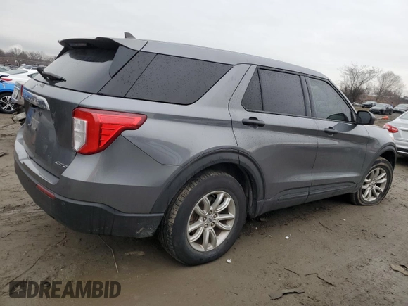 2021 Ford Explorer with VIN 1FMSK8BH5MGA57470, listed as a Copart auction lot 43072275 with 24,770 mi miles and Salvage title. Bid and sale history available at DreamBid. Image 3.