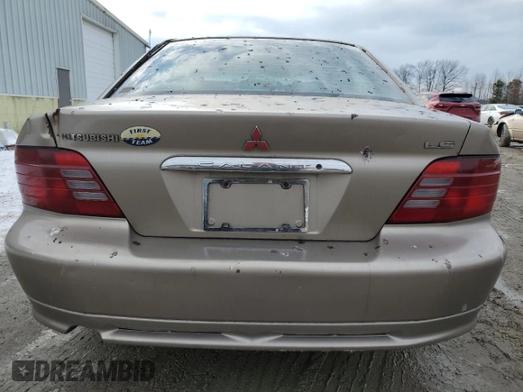 1999 Mitsubishi Galant LS with VIN 4A3AA56LXXE112511, listed as a Copart auction lot 42765585 with 185,751 mi miles and Clean Title. Bid and sale history available at carsss.com. Image 6.