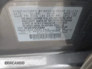2015 Nissan Sentra SR with VIN 3N1AB7AP8FL638384, listed as a IAAI auction lot 41321674 with 104,023 mi miles and . Bid and sale history available at DreamBid. Image 9.