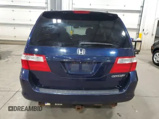 2005 Honda Odyssey EX-L with VIN 5FNRL38625B024415, listed as a Copart auction lot 52380955 with 182,660 mi miles and Salvage Title. Bid and sale history available at carsss.com. Image 6.