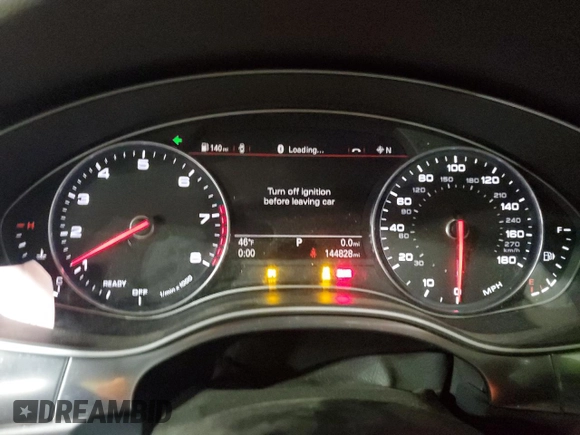 2018 Audi A6 Premium with VIN WAUF8AFC9JN018735, listed as a Copart auction lot 43585535 with 144,828 mi miles and Clean Title. Bid and sale history available at carsss.com. Image 9.
