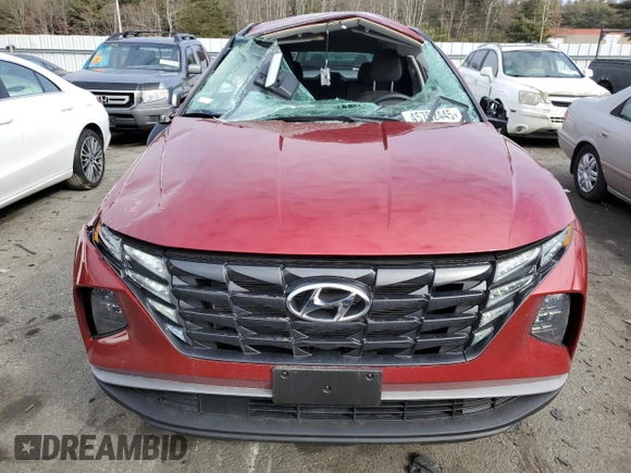 2024 Hyundai Tucson SEL with VIN 5NMJBCDE3RH410732, listed as a Copart auction lot 45792445 with 6,995 mi miles and Salvage Title. Bid and sale history available at carsss.com. Image 5.