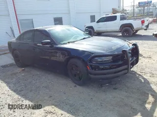 2021 Dodge Charger Police with VIN 2C3CDXAT1MH684680, listed as a IAAI auction lot 41618450 with Not provided miles and . Bid and sale history available at DreamBid. Image 1.