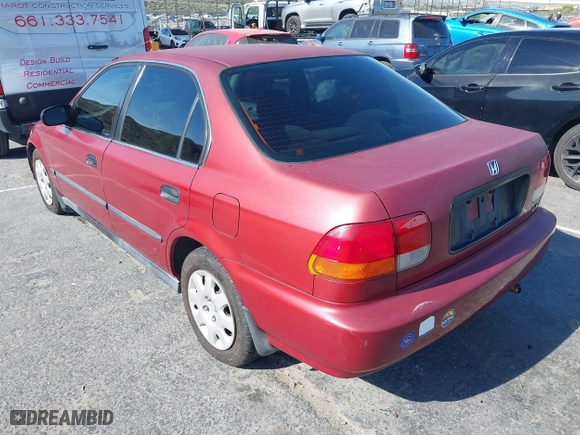 1998 Honda Civic LX with VIN 1HGEJ6671WL032443, listed as a IAAI auction lot 42086174 with 154,881 mi miles. Bid and sale history available at carsss.com. Image 3.