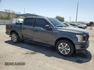 2018 Ford F-150 XL with VIN 1FTEW1CG6JKF80184, listed as a Copart auction lot 62591095 with 60,929 mi miles and Salvage title. Bid and sale history available at DreamBid. Image 4.