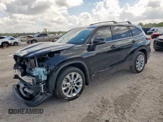 2023 Toyota Highlander Hybrid Limited with VIN 5TDXBRCH3PS576039, listed as a Copart auction lot 62006645 with 27,172 mi miles and Salvage title. Bid and sale history available at DreamBid. Image 1.