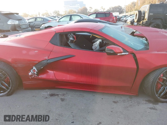 2022 Chevrolet Corvette 3LT with VIN 1G1YC3D47N5114329, listed as a IAAI auction lot 41495894 with 1 mi miles. Bid and sale history available at carsss.com. Image 12.