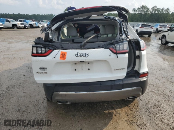 2019 Jeep Cherokee Limited with VIN 1C4PJMDX5KD135027, listed as a Copart auction lot 46635215 with 0 mi miles and Salvage Title. Bid and sale history available at carsss.com. Image 6.