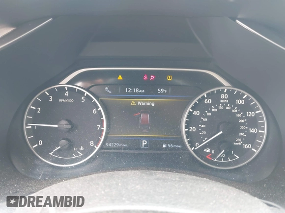 2018 Nissan Murano SV with VIN 5N1AZ2MG4JN163330, listed as a IAAI auction lot 41729187 with 94,229 mi miles and . Bid and sale history available at DreamBid. Image 7.