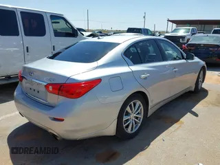 2017 Infiniti Q50 Signature Edition with VIN JN1EV7AP0HM734589, listed as a IAAI auction lot 42094090 with 40,264 mi miles and . Bid and sale history available at DreamBid. Image 4.