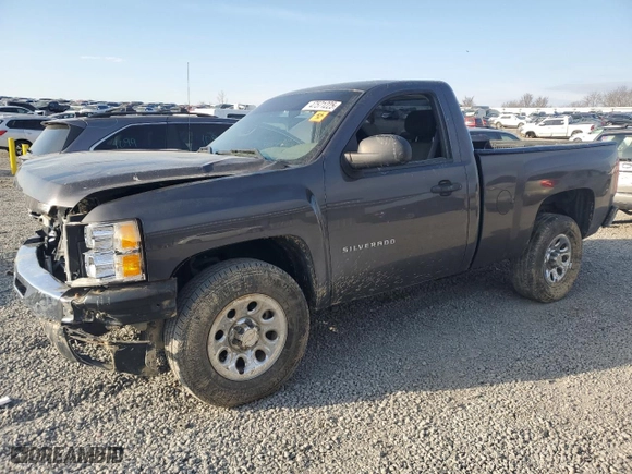 2011 Chevrolet Silverado 1500 Work Truck with VIN 1GCNCPEX6BZ297821, listed as a Copart auction lot 47571225 with 0 mi miles and Salvage Title. Bid and sale history available at carsss.com. Image 1.