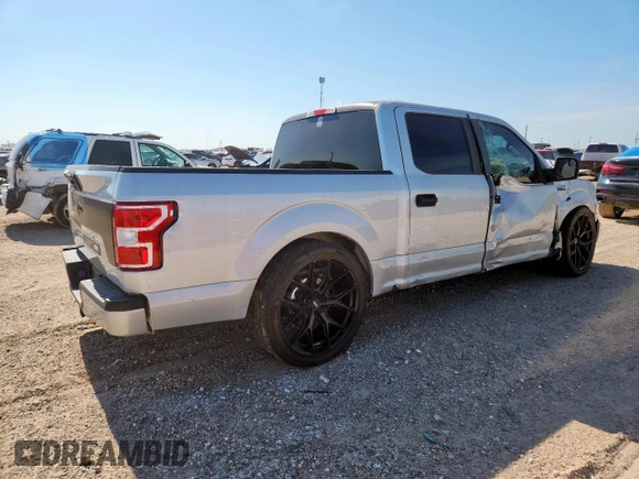 2019 Ford F-150 XL with VIN 1FTEW1E56KKF32438, listed as a Copart auction lot 60466315 with 20,444 mi miles and Salvage title. Bid and sale history available at DreamBid. Image 3.