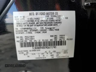2009 Lincoln MKS with VIN 1LNHM94RX9G611741, listed as a Copart auction lot 52603085 with 89,136 mi miles and Salvage Title. Bid and sale history available at carsss.com. Image 12.