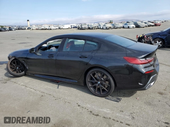2020 BMW 8 Series 840i with VIN WBAGV2C04LCE26333, listed as a Copart auction lot 66553854 with 54,301 mi miles and Salvage Title. Bid and sale history available at DreamBid. Image 2.