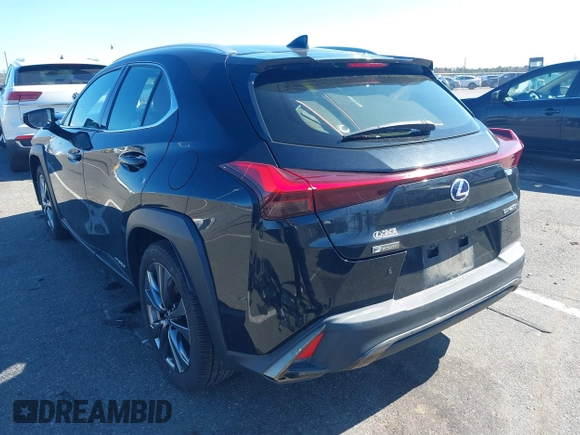 2021 Lexus UX with VIN JTHR9JBH7M2052899, listed as a IAAI auction lot 41878321 with 48,837 mi miles. Bid and sale history available at carsss.com. Image 3.