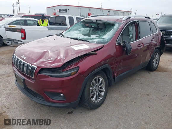 2021 Jeep Cherokee Latitude Plus with VIN 1C4PJMLB8MD147844, listed as a IAAI auction lot 42073064 with 93,197 mi miles and . Bid and sale history available at DreamBid. Image 2.