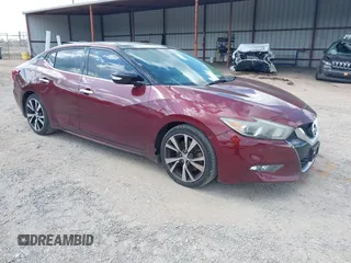 2017 Nissan Maxima SV with VIN 1N4AA6AP4HC393310, listed as a IAAI auction lot 42114631 with 158,372 mi miles. Bid and sale history available at carsss.com. Image 1.