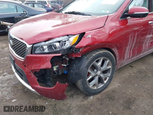 2016 Kia Sorento SX with VIN 5XYPKDA55GG107544, listed as a IAAI auction lot 41346594 with 107,309 mi miles. Bid and sale history available at carsss.com. Image 6.