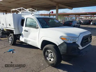 2021 Toyota Tacoma SR with VIN 3TYRX5GN2MT006875, listed as a IAAI auction lot 41630042 with 54,548 mi miles and . Bid and sale history available at DreamBid. Image 1.
