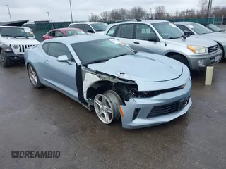 2017 Chevrolet Camaro 1LT with VIN 1G1FB1RS8H0155074, listed as a IAAI auction lot 41977532 with 104,210 mi miles. Bid and sale history available at carsss.com. Image 1.