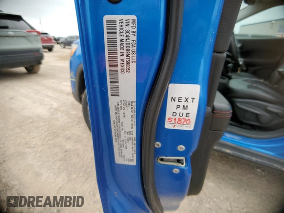 2021 Jeep Compass Trailhawk z VIN 3C4NJDDB9MT590052, wystawiony jako Copart lot #54973695 z przebiegiem 78 522 mil mil oraz Szkoda całkowita • Salvage title. Historia ofert i sprzedaży dostępna na DreamBid. Obrazek 13.