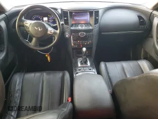 2014 Infiniti QX70 with VIN JN8CS1MU9EM450664, listed as a Copart auction lot 50768775 with 121,566 mi miles and Salvage Title. Bid and sale history available at DreamBid. Image 8.