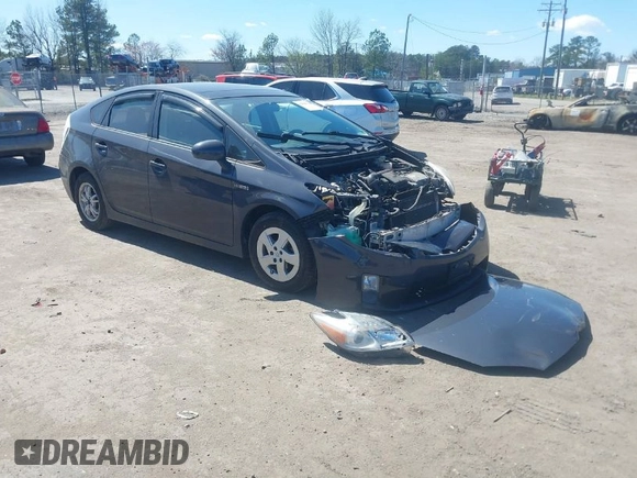 2011 Toyota Prius I with VIN JTDKN3DUXB0302715, listed as a IAAI auction lot 41886764 with 194,703 mi miles. Bid and sale history available at carsss.com. Image 1.