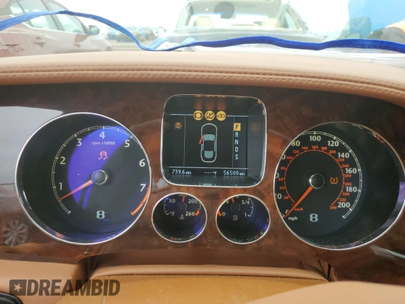 2007 Bentley Flying Spur z VIN SCBBR93W478044844, wystawiony jako Copart lot #76702824 z przebiegiem 56 500 mil mil oraz Szkoda całkowita • Salvage title. Historia ofert i sprzedaży dostępna na DreamBid. Obrazek 9.