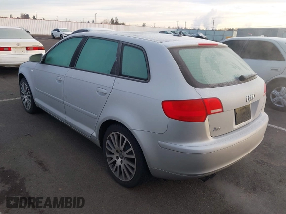 2008 Audi A3 with VIN WAUNF78P98A145393, listed as a IAAI auction lot 41258987 with 91,720 mi miles. Bid and sale history available at carsss.com. Image 3.