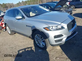 2019 Jaguar F-Pace 25t Prestige with VIN SADCK2GX8KA391700, listed as a IAAI auction lot 41284383 with 79,299 mi miles and . Bid and sale history available at DreamBid. Image 1.