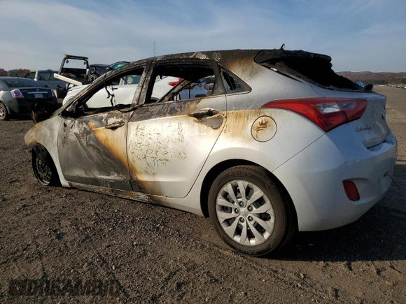 2017 Hyundai Elantra GT with VIN KMHD35LH6HU374894, listed as a Copart auction lot 78485924 with 0 mi miles and Salvage Title. Bid and sale history available at carsss.com. Image 2.