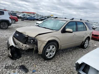 2007 Ford Freestyle Limited with VIN 1FMDK03117GA29875, listed as a Copart auction lot 81833514 with 186,012 mi miles and Salvage Title. Bid and sale history available at carsss.com. Image 1.