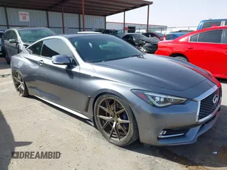 2018 Infiniti Q60 Luxe with VIN JN1EV7EK6JM341569, listed as a IAAI auction lot 41740997 with 126,711 mi miles and . Bid and sale history available at carsss.com. Image 1.