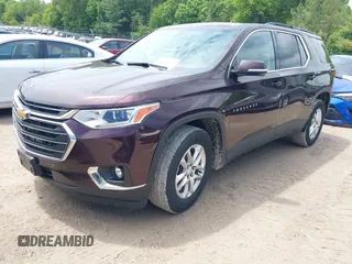 2019 Chevrolet Traverse LT Cloth z VIN 1GNEVGKW7KJ248073, wystawiony jako IAAI lot #42362893 z przebiegiem 56 232 mil mil oraz . Historia ofert i sprzedaży dostępna na DreamBid. Obrazek 2.
