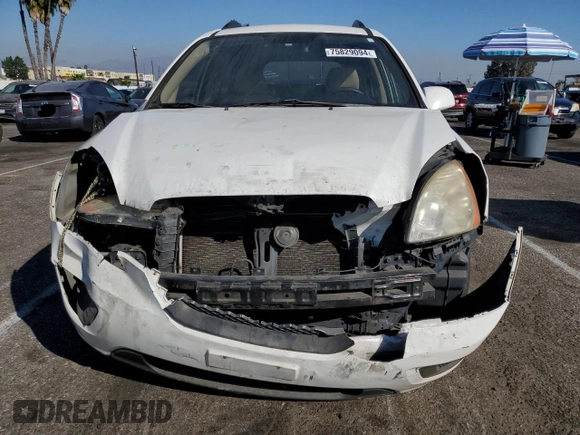 2009 Kia Rondo LX with VIN KNAFG529X97273401, listed as a Copart auction lot 75829094 with 171,062 mi miles and Salvage Title. Bid and sale history available at carsss.com. Image 5.