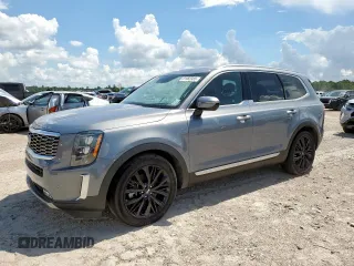 2021 Kia Telluride SX with VIN 5XYP5DHC4MG163613, listed as a Copart auction lot 61985985 with 55,124 mi miles and Salvage title. Bid and sale history available at DreamBid. Image 1.