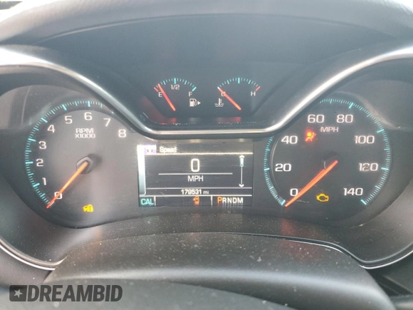 2016 Chevrolet Impala LT with VIN 2G1115S31G9120422, listed as a Copart auction lot 48787135 with 179,531 mi miles and Salvage Title. Bid and sale history available at DreamBid. Image 9.