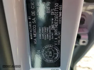 2025 Kia K4 LXS with VIN 3KPFT4DE2SE017150, listed as a Copart auction lot 48759175 with 29,681 mi miles and Salvage Title. Bid and sale history available at carsss.com. Image 12.