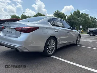 2018 Infiniti Q50 Luxe with VIN JN1EV7AP6JM350970, listed as a Copart auction lot 65393755 with 108,287 mi miles and Clean title. Bid and sale history available at DreamBid. Image 4.