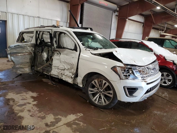 2020 Ford Expedition Max Platinum with VIN 1FMJK1MT1LEA95373, listed as a Copart auction lot 84632894 with 104,720 mi miles and Non Repairable. Bid and sale history available at carsss.com. Image 4.