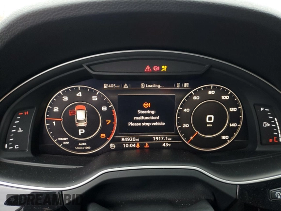 2017 Audi Q7 Premium Plus with VIN WA1LAAF76HD024676, listed as a Copart auction lot 47550225 with 84,920 mi miles and Salvage Title. Bid and sale history available at carsss.com. Image 9.