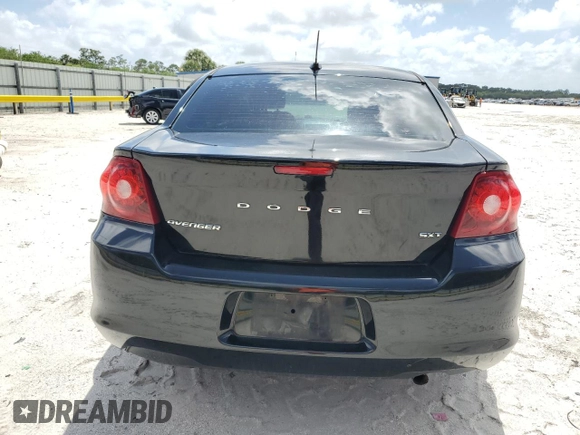2013 Dodge Avenger SXT with VIN 1C3CDZCB3DN716116, listed as a Copart auction lot 51620255 with 196,745 mi miles and Salvage Title. Bid and sale history available at carsss.com. Image 6.